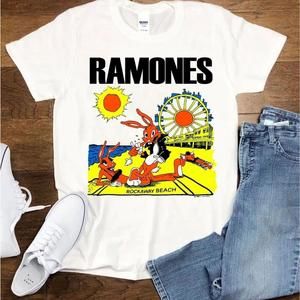 Vintage 1988 Ramones Rockaway Beach T-Shirt - Vtg 1980S Ramones Shirt
